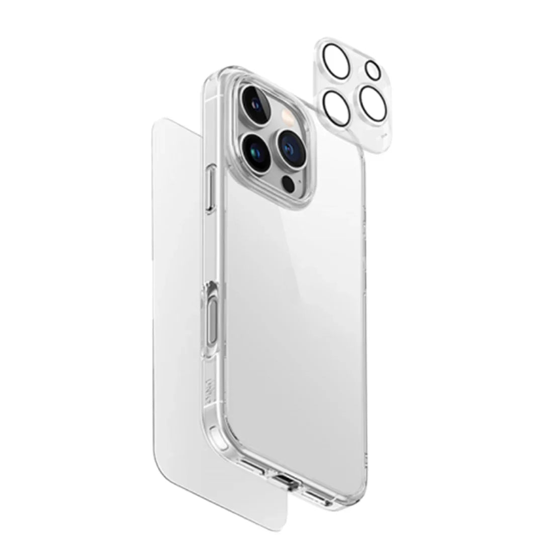 iPhone 16 Pro Uniq Hybrid 360 Essential - Clear - Tashqila iPhone 16 Pro Uniq Hybrid 360 Essential - Clear - Tashqila